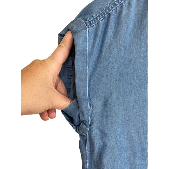 MICHAEL KORS Chain detail chambray dress ⛓️ medium ⛓️ - Picture 6 of 11